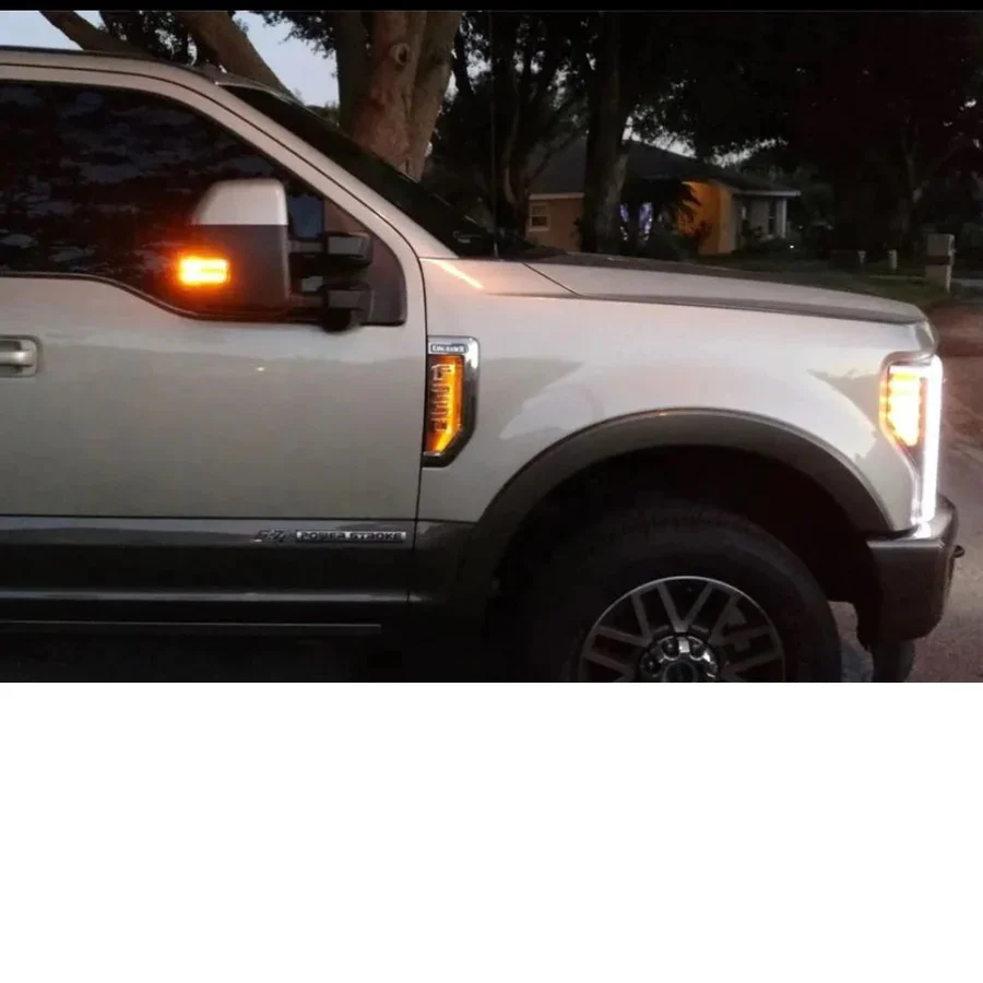 Customs Unlimited Fender Badge Lighting Kit 17-22 Ford 6.7L Powerstroke SuperDuty - Image 3