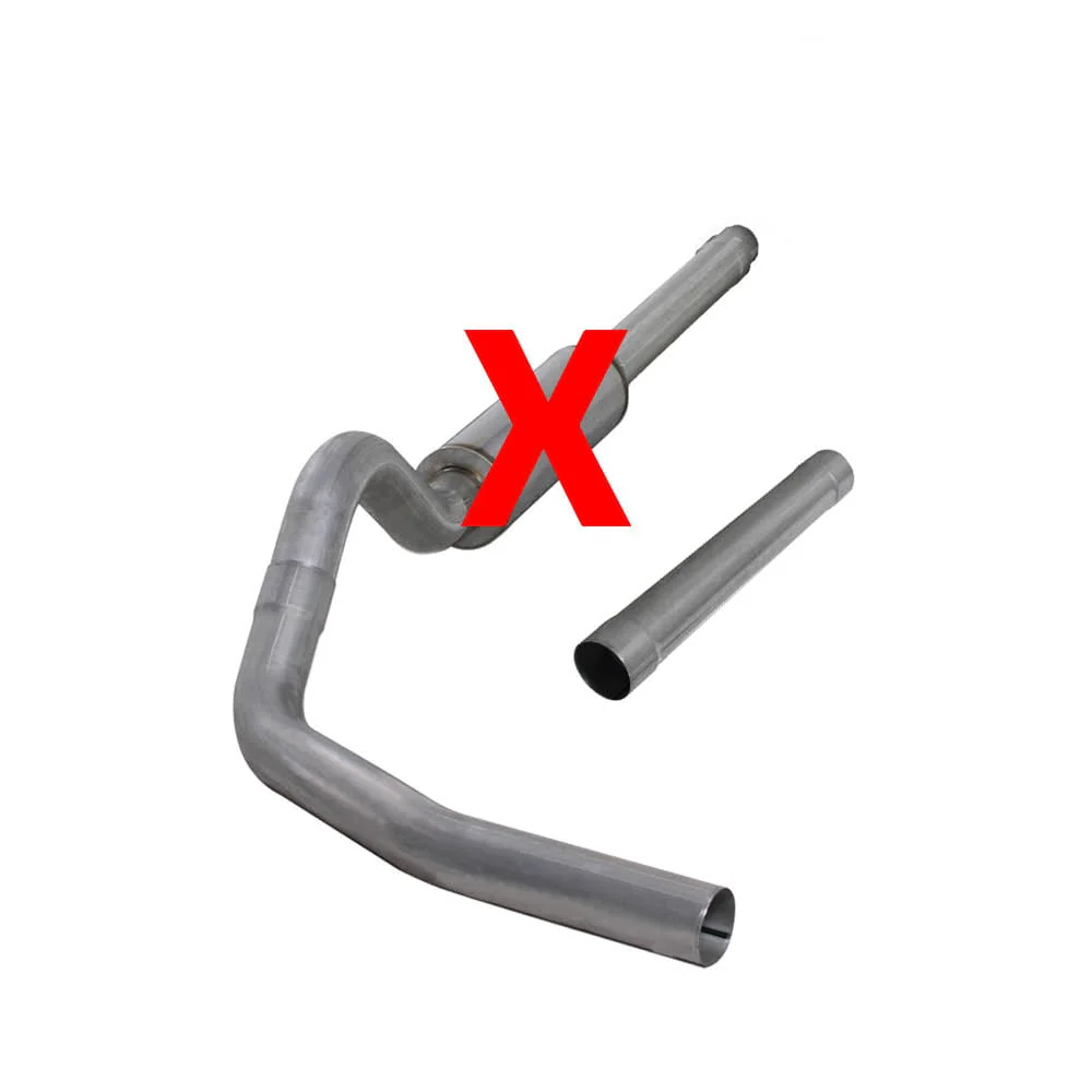 Diamond Eye 4" Stainless Steel Cat Back Single 94-97 7.3L Ford Powerstroke - Image 2