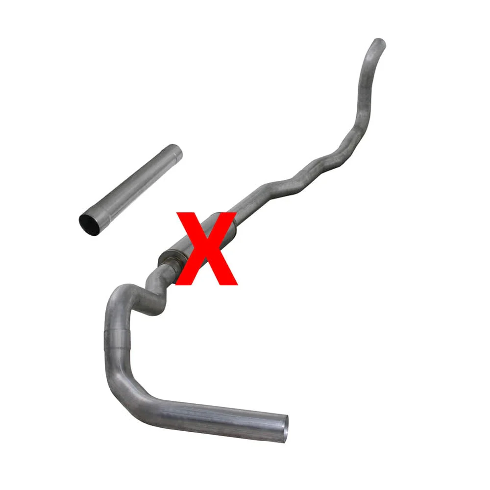 Diamond Eye 4" Stainless Turbo Back Exhaust 89-93 Dodge 5.9L Cummins 4WD - Image 2