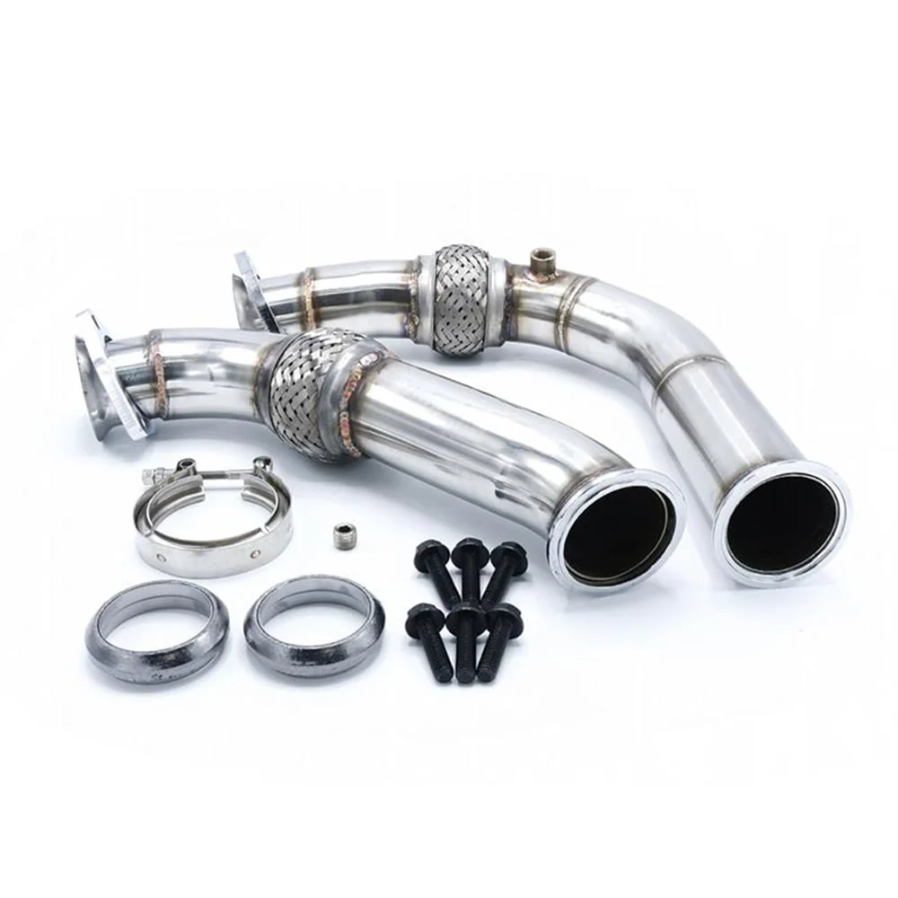 DieselSite Bellowed Stainless Crossover Pipe 92-00 GM 6.5 Diesel - Image 2