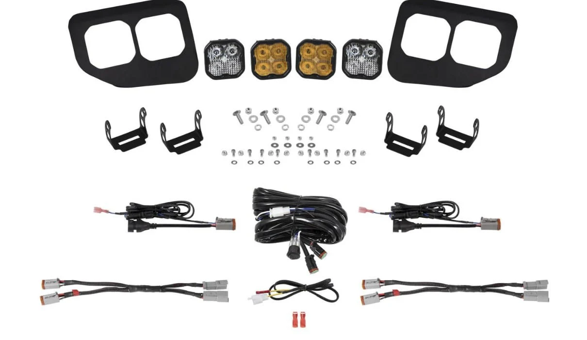 Diode Dynamics SS3 Stage Series Fog Light Pocket Kit  | 20-22 Ford Superduty - Image 3