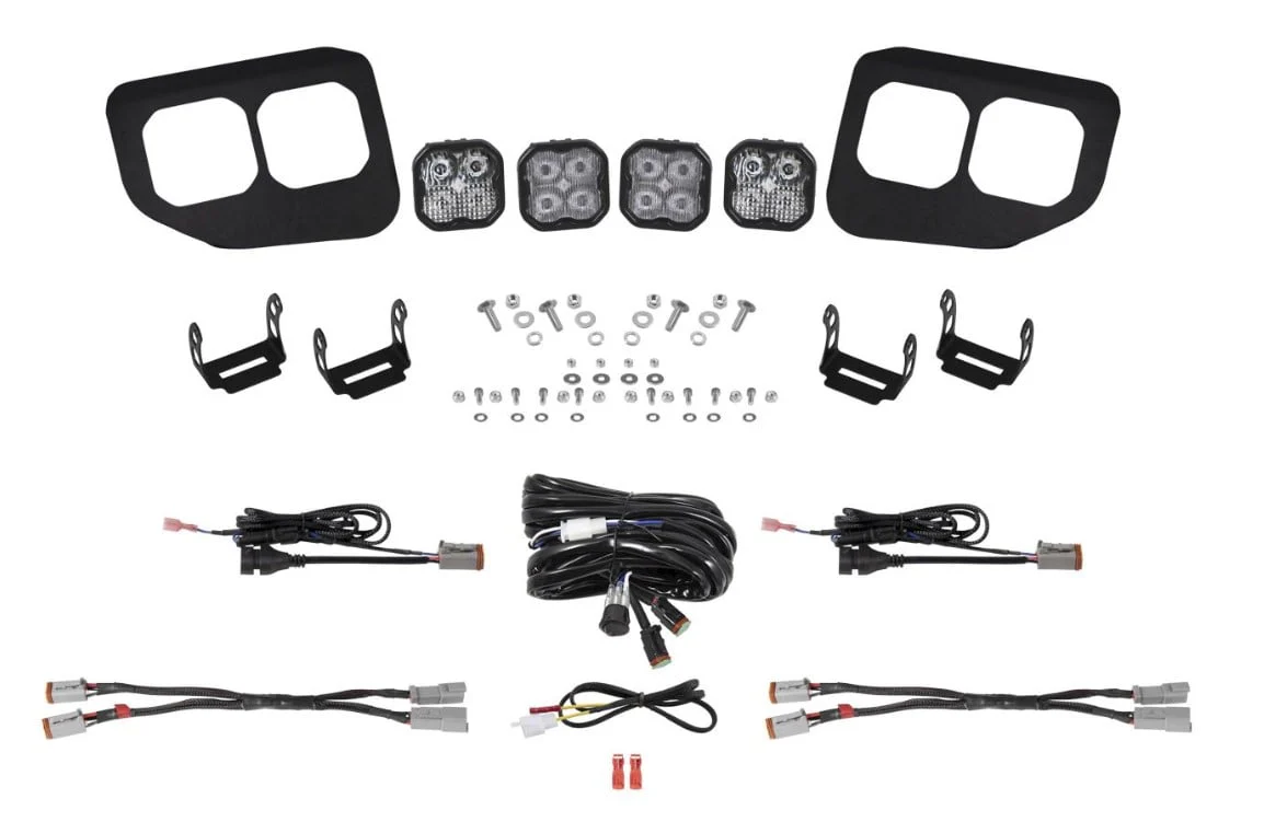 Diode Dynamics SS3 Stage Series Fog Light Pocket Kit  | 20-22 Ford Superduty - Image 6
