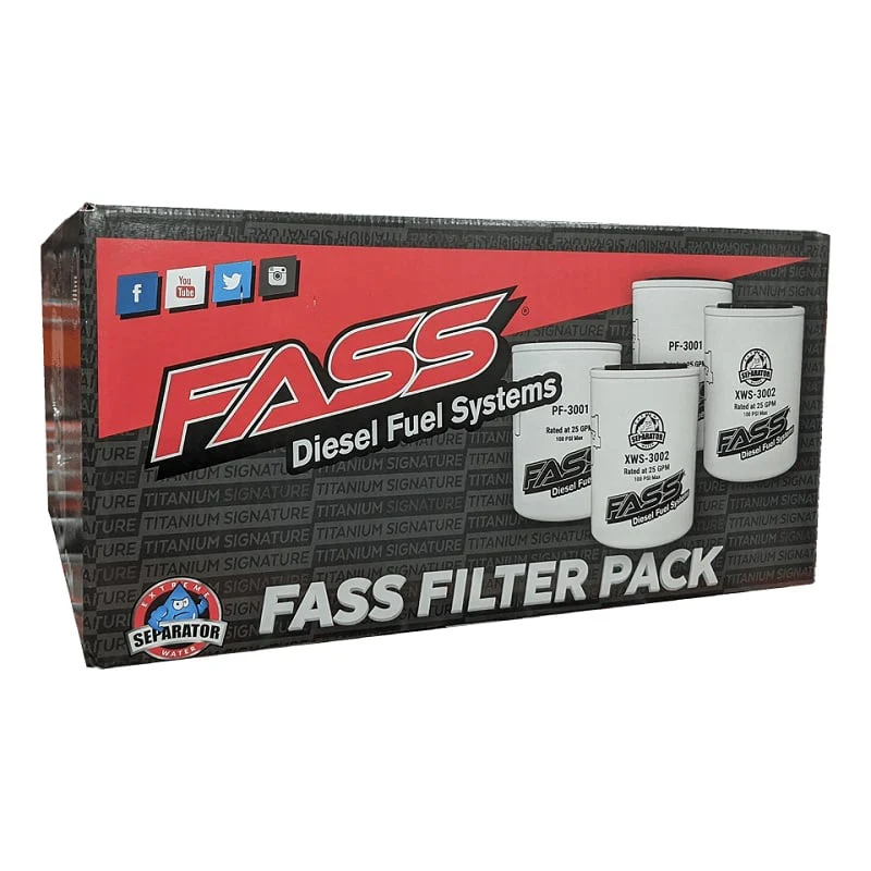 FASS Fuel Systems Titanium/Signature Series (2) Water Separator & (2) Fuel Filter Pack - Image 4