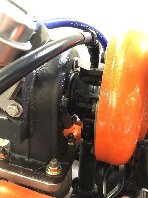Fleece Performance Remote Turbo Oil Feed Line 01-16 GM 6.6L Duramax S300/S400 Turbo - Image 2