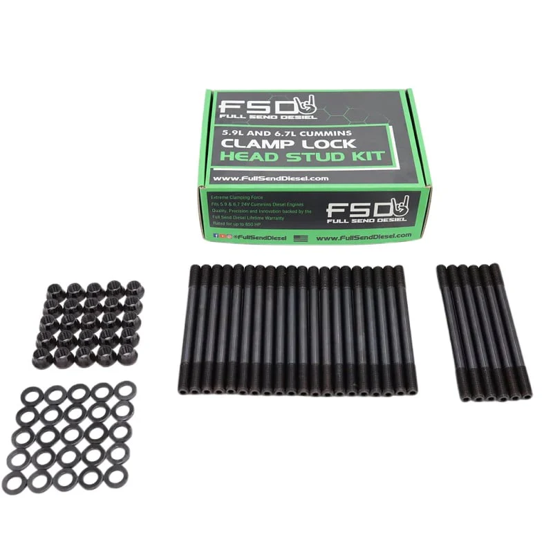 Full Send Diesel Clamp Lock Head Stud Kit  98.5-23 Ram 5.9L/6.7L Cummins - Image 2