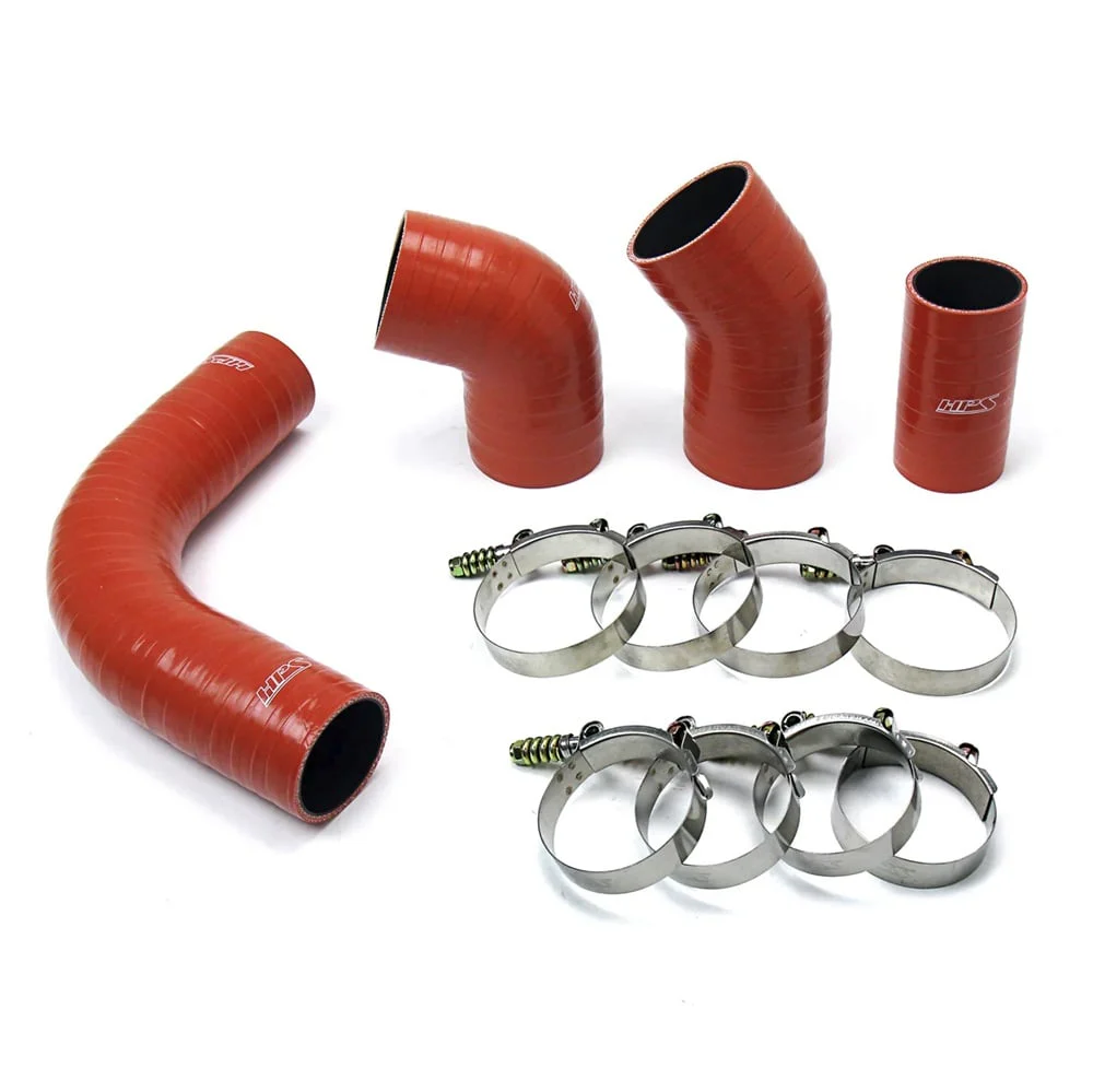 HPS High Temp Reinforced Silicone Intercooler Boot Kit 02-04 GM 6.6L Duramax LB7 - Image 2