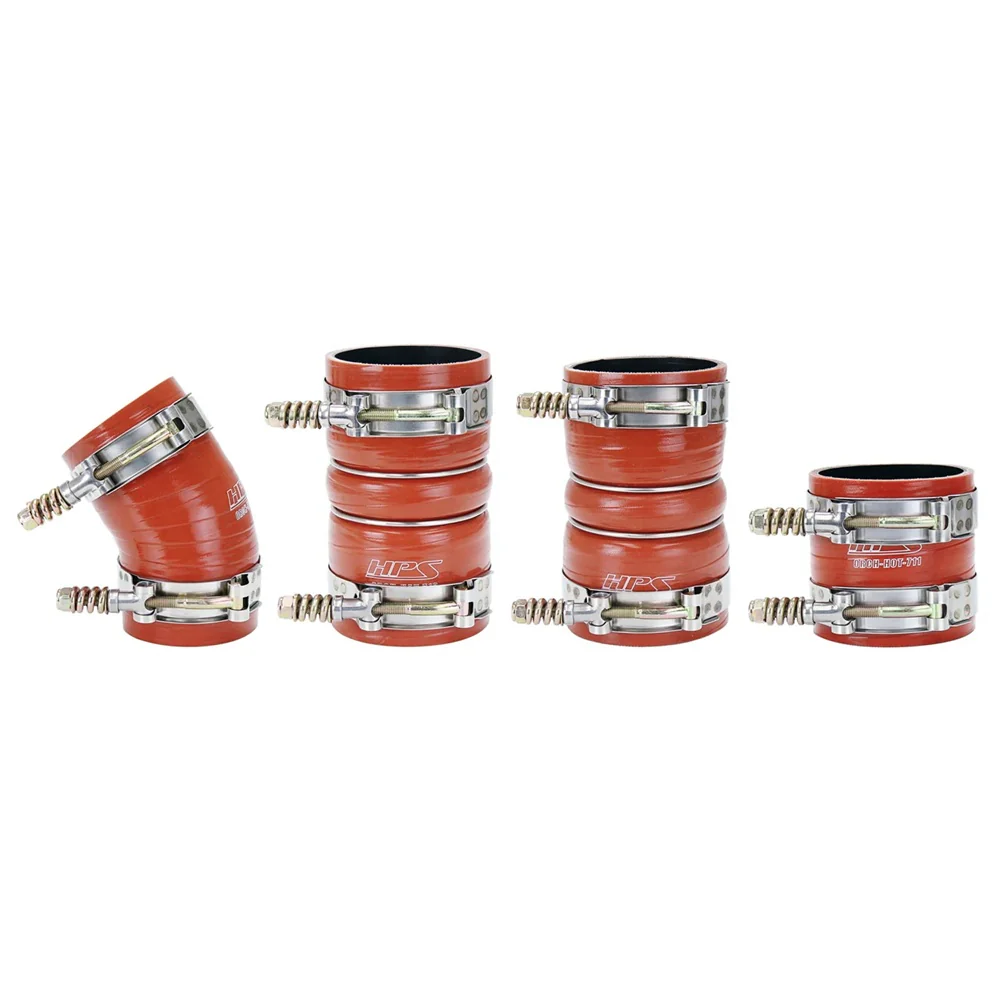 HPS High Temp Reinforced Silicone Intercooler Hose Boot Kit 03-07 Ford 6.0L Powerstroke - Image 2