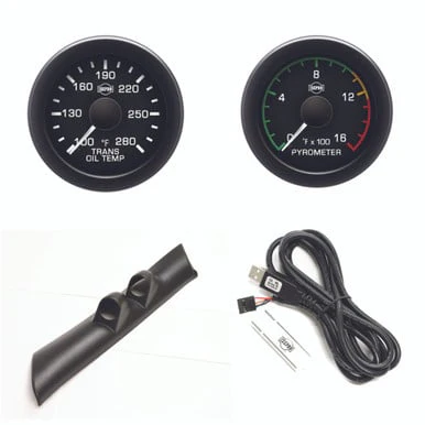Isspro EV2 Pillar Kit With Pyrometer and Transmission Temp 94-97 Dodge/Ram 5.9L Cummins - Image 2