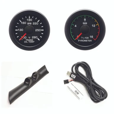 Isspro EV2 Pillar Kit With Pyrometer and Transmission Temp 94-97 Dodge/Ram 5.9L Cummins - Image 3