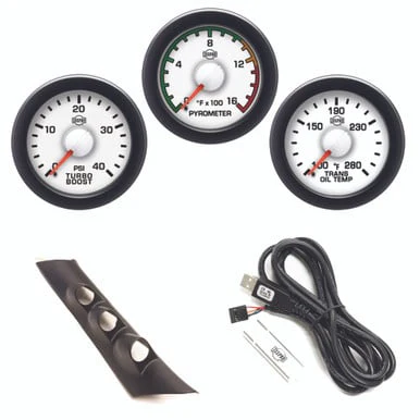 Isspro EV2 Pillar Kit With Pyrometer, Boost, and Transmission Temp Gauges 08-10 Ford SuperDuty - Image 4
