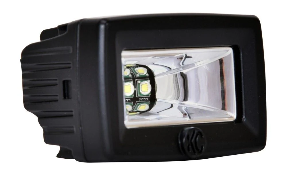 KC HiLiTES C Series 2" LED Flood Beam Light Pair Pack System - Image 2