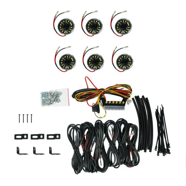 KC HiLites Cyclone V2 Rock Light Flood Beam 6 Light System - Image 2