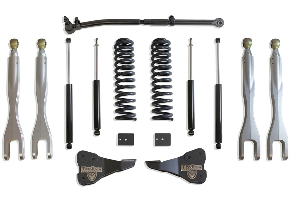 MaxTrac 2.5" Coil Spring | 4-Link | Shock Leveling Kit 17-22 Ford 6.7L Powerstroke F250/F350 4WD - Image 6