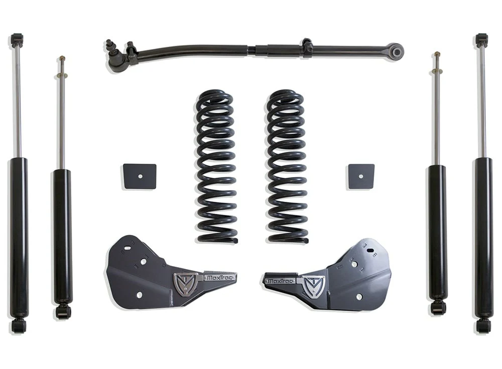 MaxTrac 2.5" Coil Spring Leveling Kit With Shocks 23-24 Ford 6.7L Powerstroke 4WD - Image 4