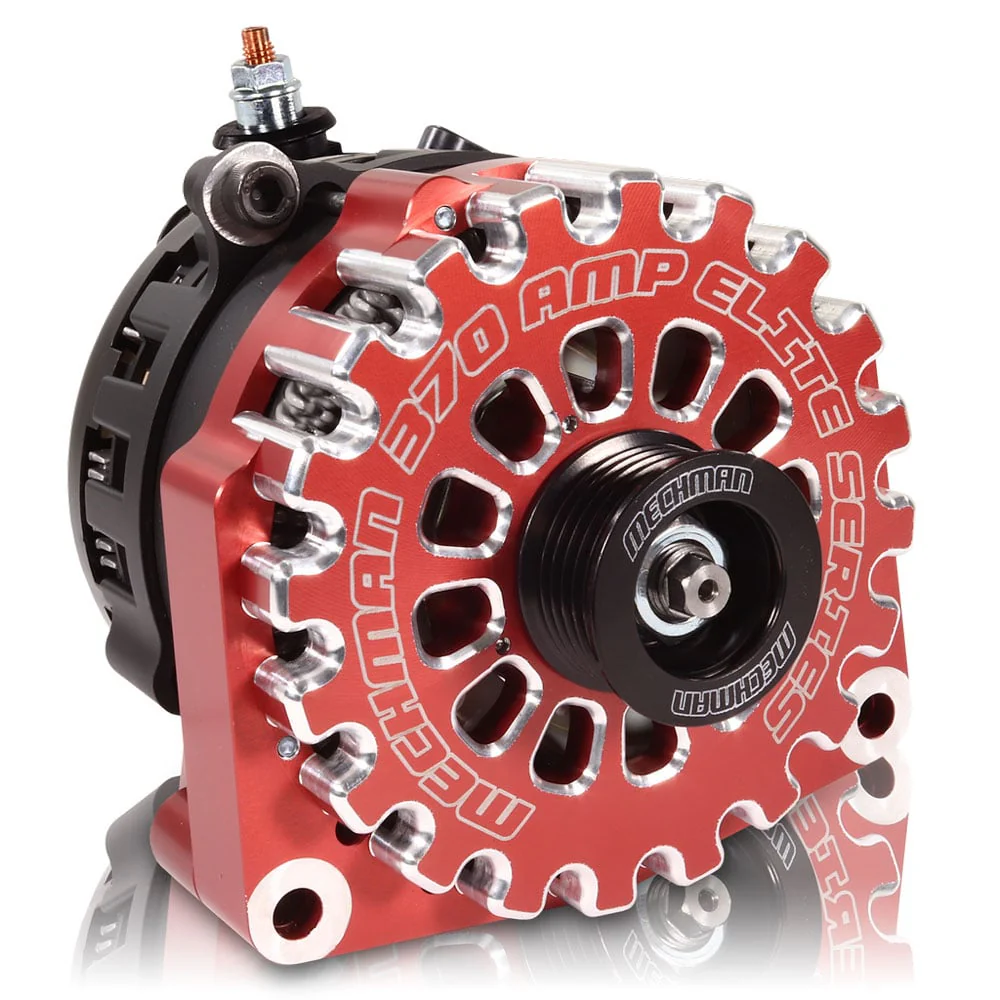 Mechman Large Case Billet 370 Amp High Output Alternator 01-07 GM 6.6L Duramax - Image 2