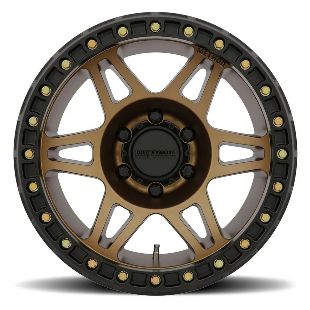 Method Race Wheels 106 | 17" Beadlock Wheel | Matte Black Machined Bronze - Image 8