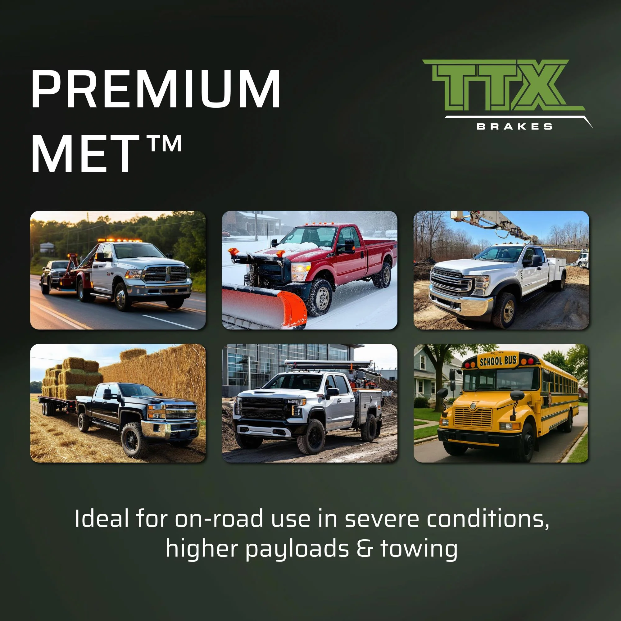 Mevotech TTX Premium Met Brake Pads 08-12 Ford SuperDuty F-250 | 08-11 F-350 - Image 6