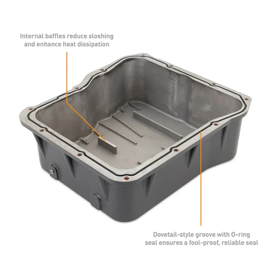 Mishimoto Deep Aluminum Transmission Pan 01-19 GM 6.6L Duramax Allison A1000 - Image 2