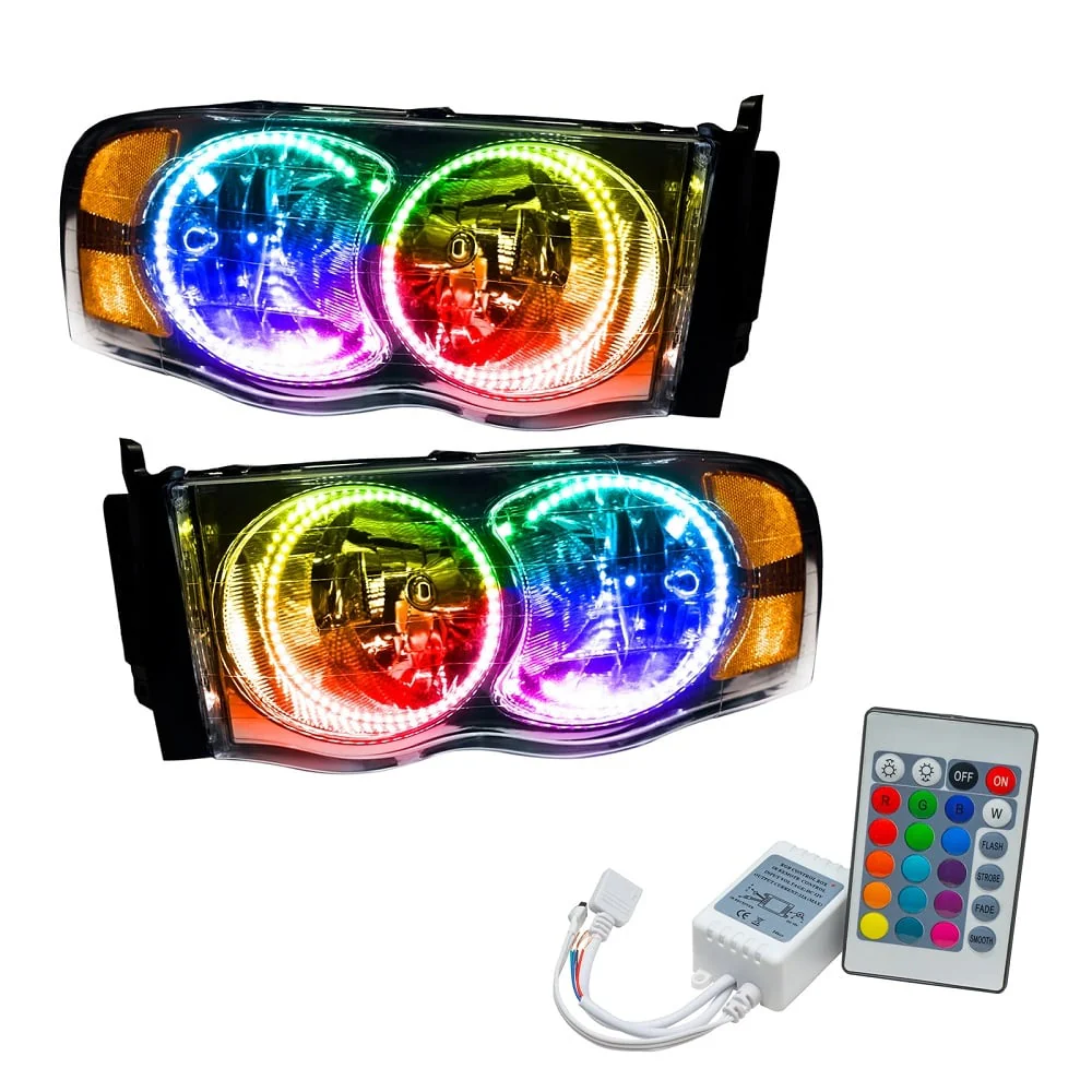 Oracle Lighting LED Pre-Assembled Halo Headlights 03-05 Ram 5.9L Cummins - Image 2
