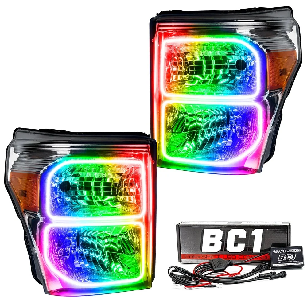 Oracle Lighting LED Pre-Assembled Halo Headlights 11-16 Ford 6.7L Powerstroke - Image 7