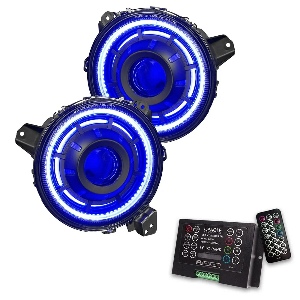 Oracle Lighting LED Pre-Assembled Halo Headlights 20-23 Jeep Wrangler JL / Gladiator JT - Image 8