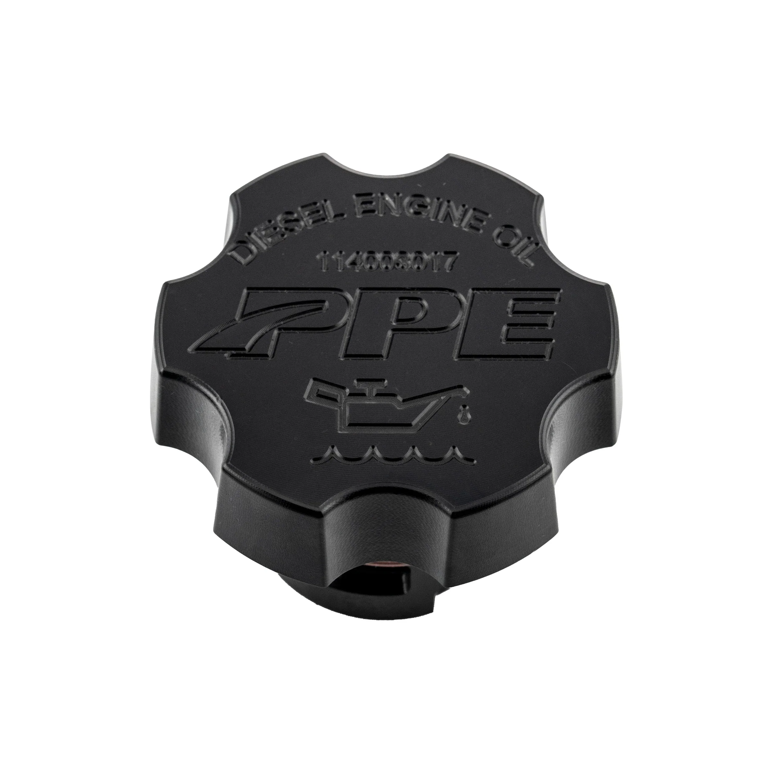 PPE Black Anodized Billet Aluminum Engine Oil Filler Cap 17-25 GM Duramax