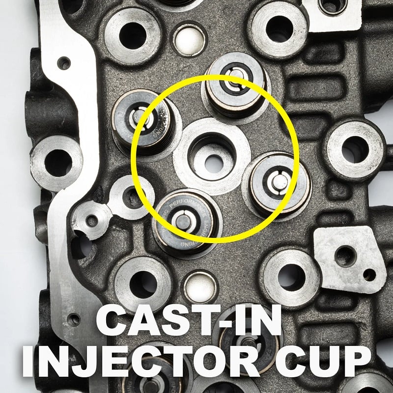 PPE Cast Iron Cylinder Heads 01-04 GM 6.6L Duramax LB7 - Image 6