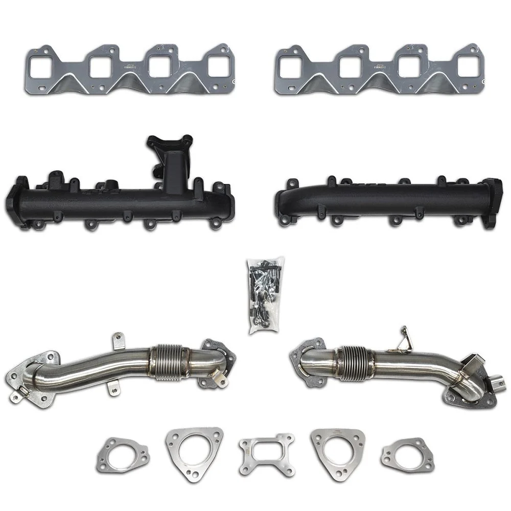 PPE High Flow Exhaust Manifolds with Up-Pipes 17-25 Duramax L5P - Image 7