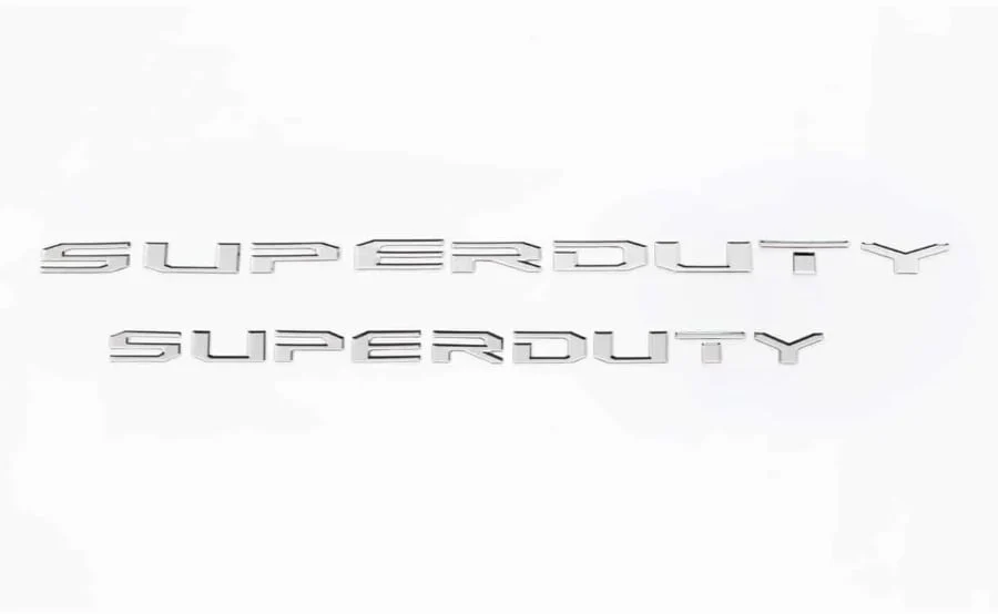 Putco Hood Lettering Kit | Black or Polished | 23-25 Ford F-250/F-350 SuperDuty - Image 4