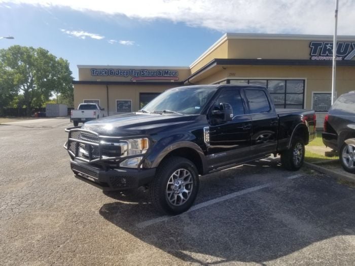 Ranch Hand MFF201BM1 Midnight Front Bumper With Grille Guard 17-22 Ford 6.7L Powerstroke F-250/350 - Image 4