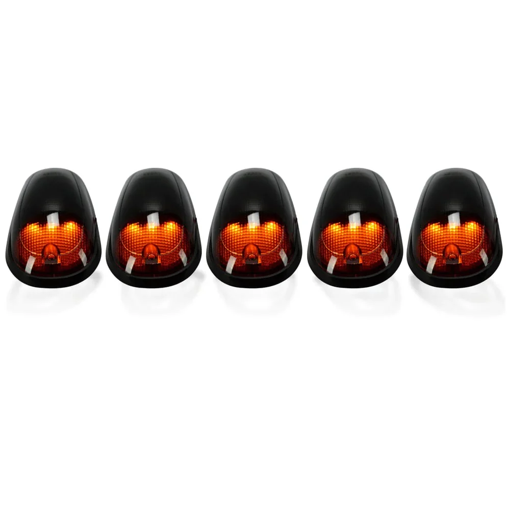 RECON 5 Piece Strobe Clear Lens White or Amber LED Cab Light 03-18 Ram 2500 / 3500 - Image 2