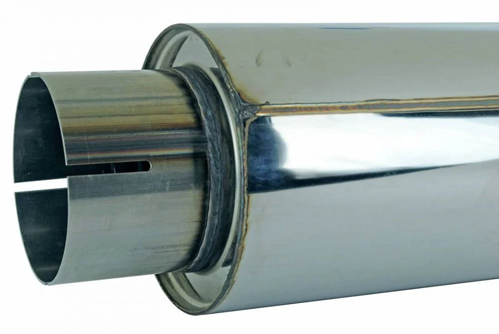 Sinister Diesel 4" Inlet/Outlet Universal Stainless Steel Muffler - Image 2