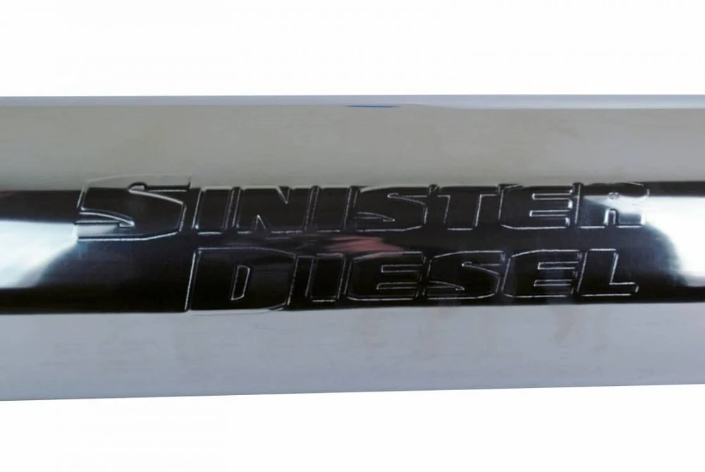 Sinister Diesel 4" Inlet/Outlet Universal Stainless Steel Muffler - Image 4