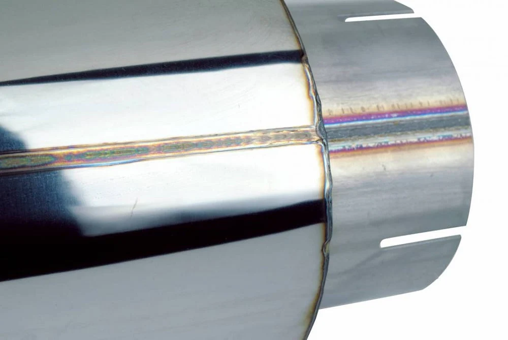 Sinister Diesel 5" Inlet/Outlet Universal Stainless Steel Muffler - Image 3