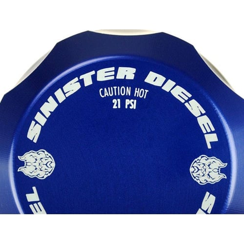 Sinister Diesel Coolant Reservoir Degas Cap for OE Tank 17-19 6.7L Ford Powerstroke - Image 2