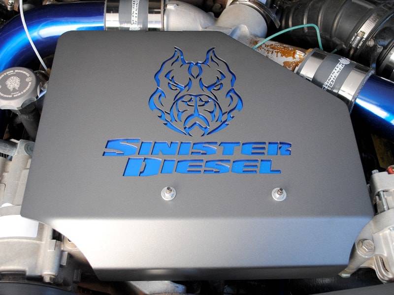 Sinister Diesel Engine Cover 99-03 Ford 7.3L Powerstroke - Image 8