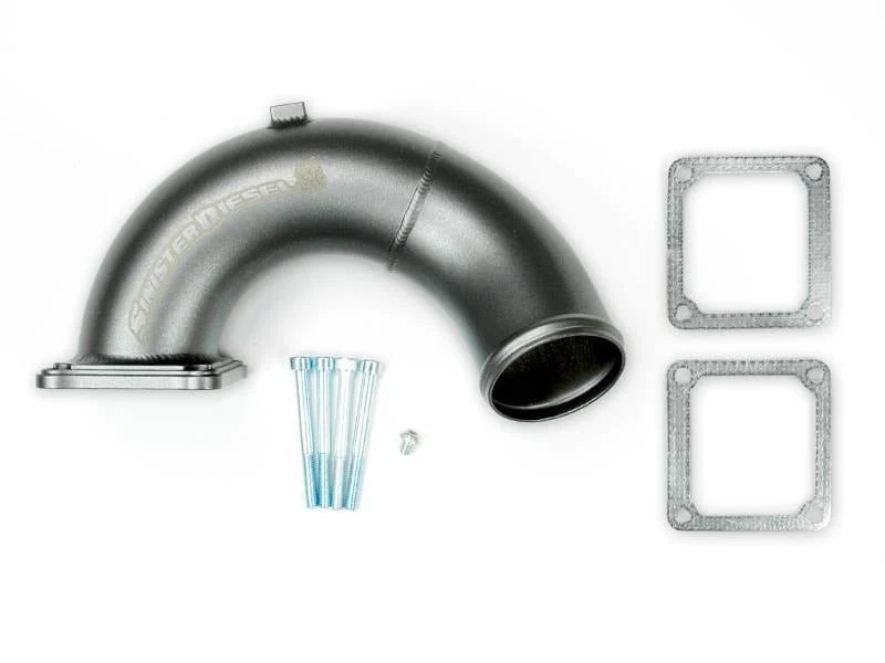 Sinister Diesel Gray Intake Elbow 03-07 Dodge 5.9L Cummins - Image 2