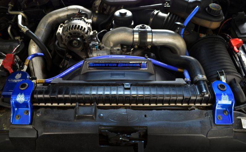 Sinister Diesel Radiator Support Brackets 03-07 Ford 6.0L Powerstroke - Image 7