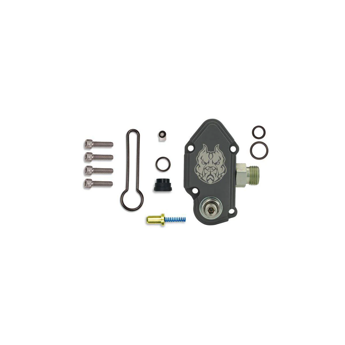 Sinister Diesel Blue Spring Kit with Adjustable Billet Gray Housing 03-07 6.0L Ford Powerstroke - Image 2