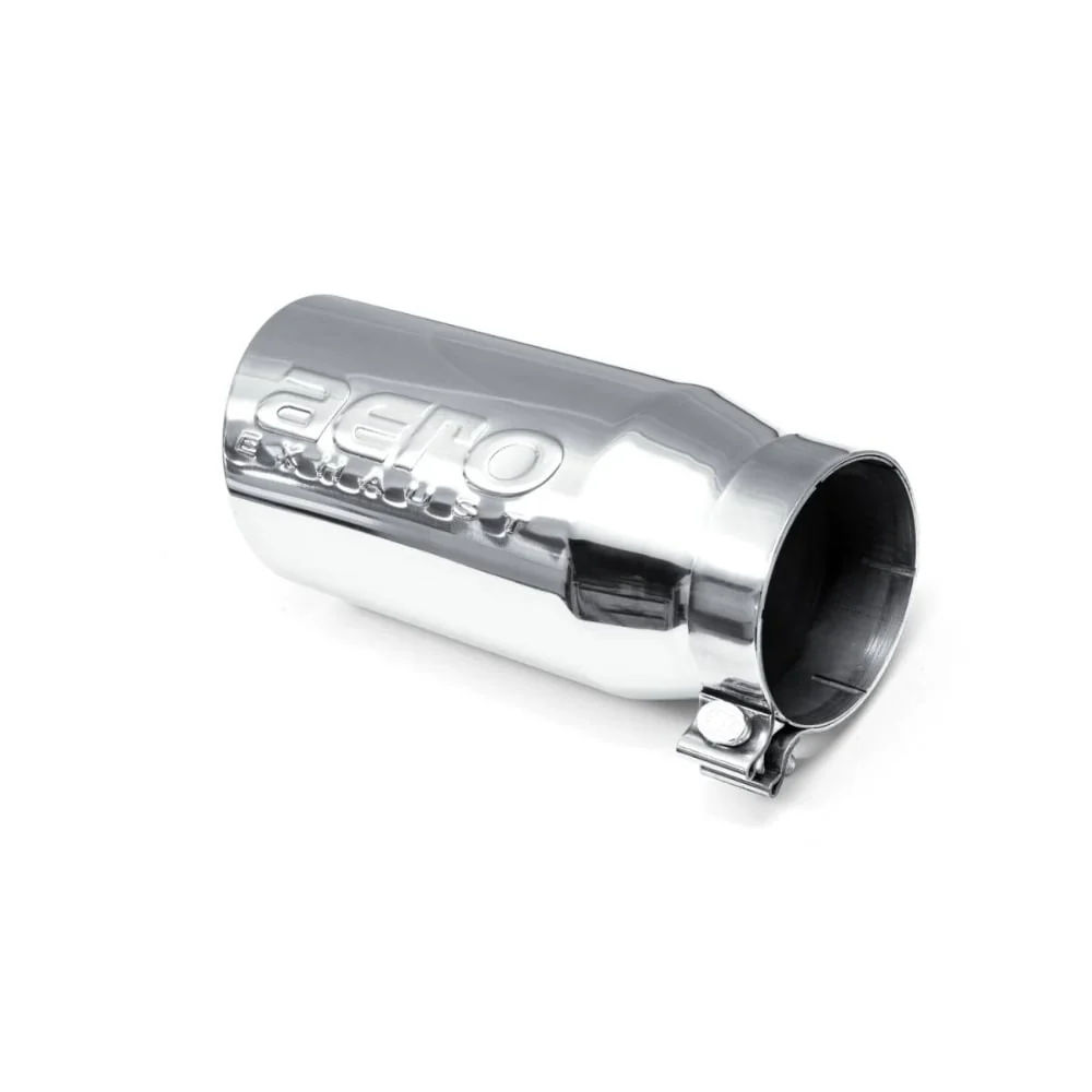 Aeroturbine 4" Inlet 5" Outlet Rolled Edge Angle Cut Bolt-On Aero Exhaust Tip - Image 2