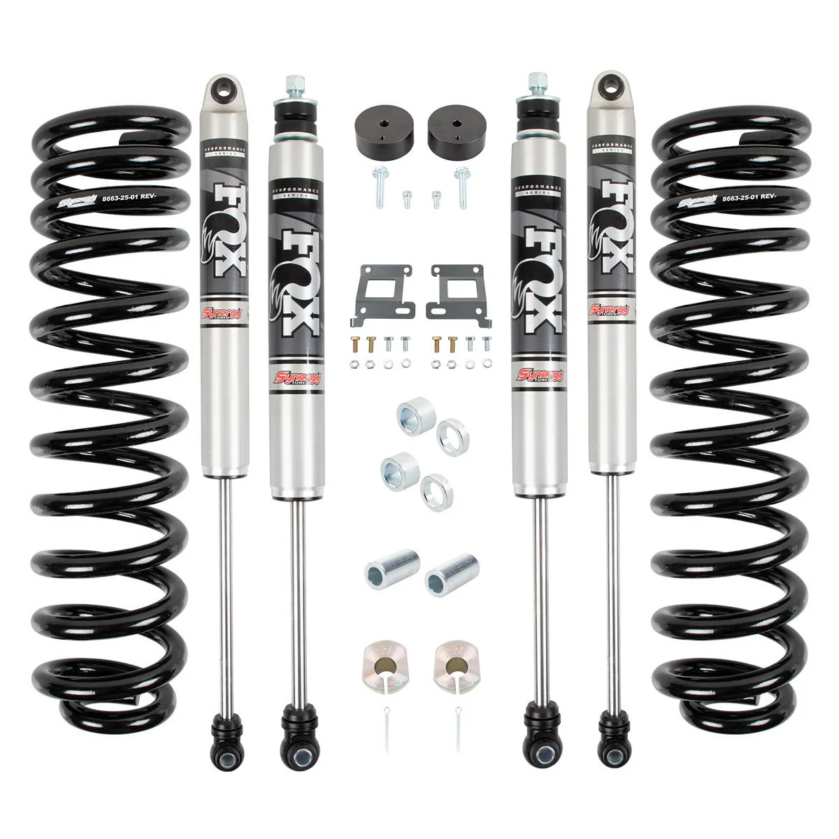 Synergy Manufacturing Leveling System with Fox Shocks 05-25 Ford F250/F350