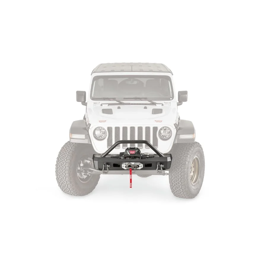 Warn Front Winch Elite Stubby Bumper With Grille Guard 20-23 Jeep Wrangler/Gladiator JL/JT - Image 3
