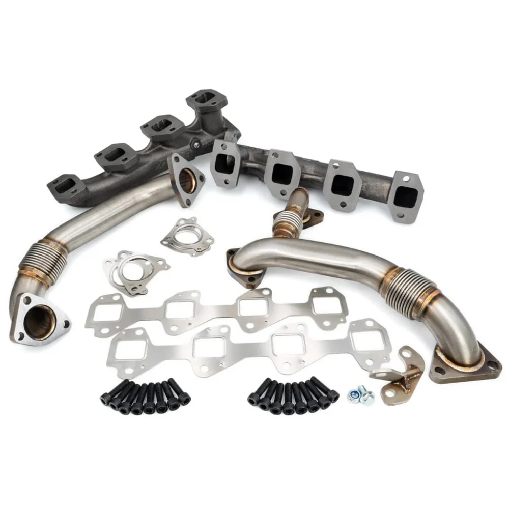 PPE High Flow Exhaust Manifolds with Up-Pipes-50 State Legal 01-10 Duramax - Image 12