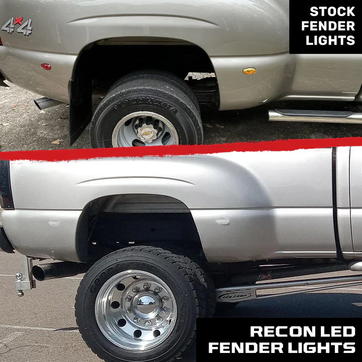 RECON Fender LED Lights 4-Piece Set 99-14 GM - Image 5