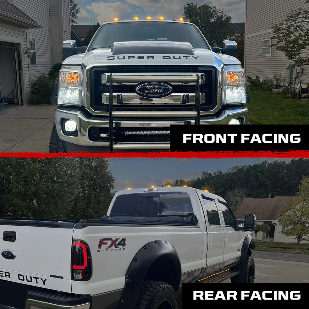 RECON 5 Piece LED Cab Light Set 2-Way Front & Rear Facing 99-16 Ford F-250 - F-550 SuperDuty - Image 8