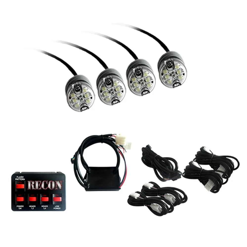 RECON 4-Bulb Professional-Grade LED Strobe Light Kit - Image 2
