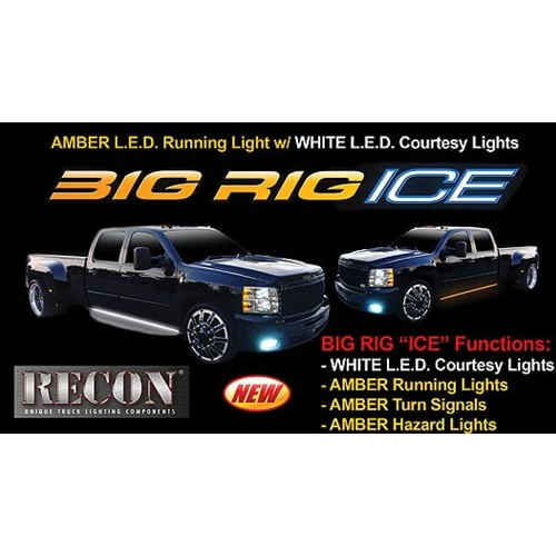 RECON Big Rig Ice Running Lights Dodge/Chevy/Ford 26414X/26413X - Image 2