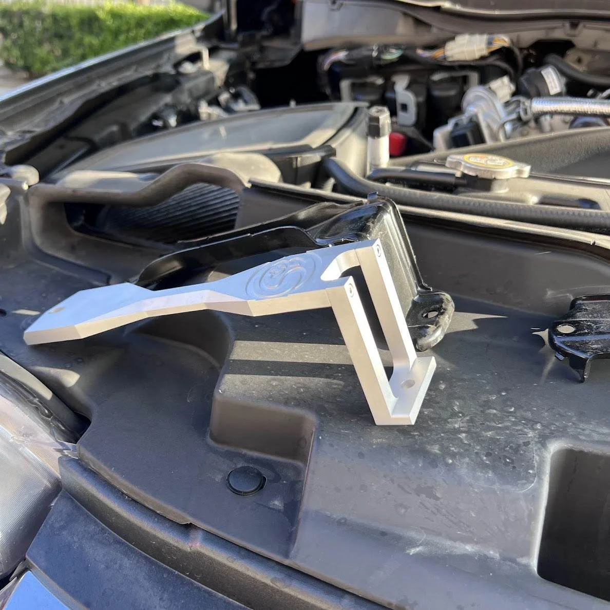 S&B Filters Billet Battery Hold Down Brackets 23-26 Ford 6.7L Powerstroke - Image 3