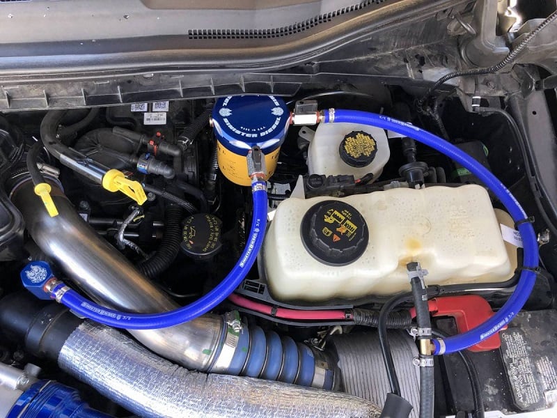 Sinister Diesel CAT Filter Coolant Filtration System (Engine Mounted) 17-19 6.7L Ford Powerstroke - Image 4