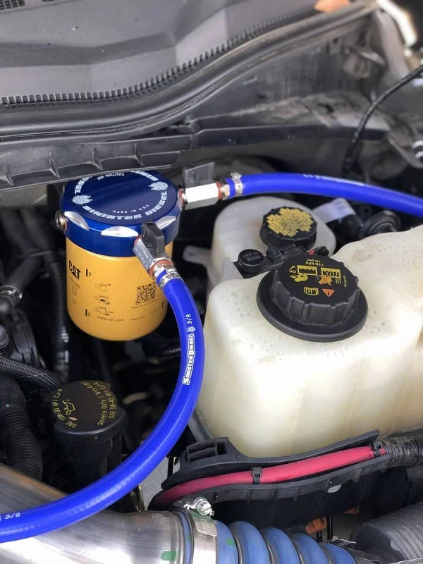 Sinister Diesel CAT Filter Coolant Filtration System (Engine Mounted) 17-19 6.7L Ford Powerstroke - Image 5